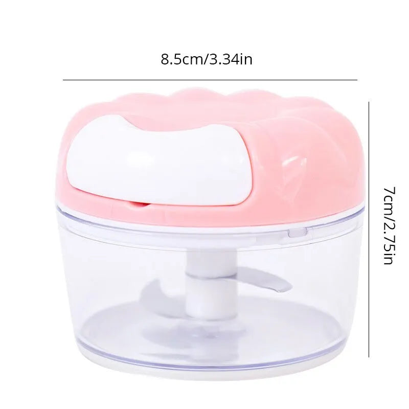 Mini Portable Manual Food Processor