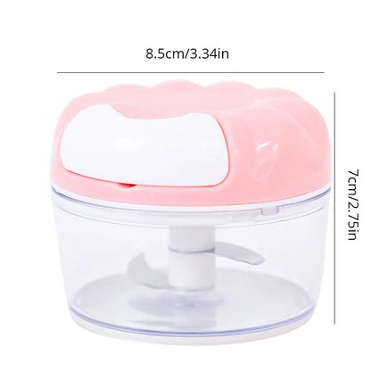 Mini Portable Manual Food Processor