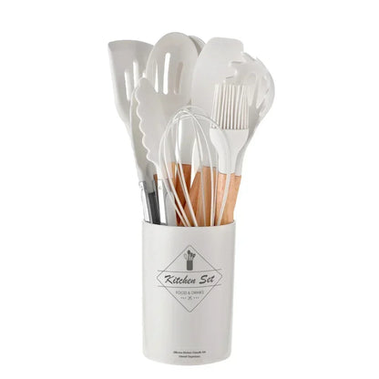 12PCS Food Grade Silicone Kitchen Cooking Utensils Set