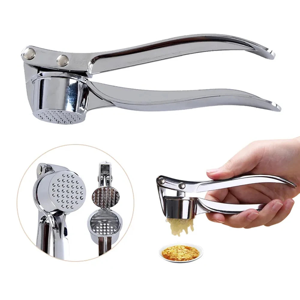 Stainless Steel Garlic Press Crusher & Mincer