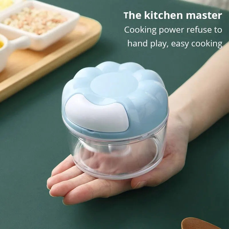 Mini Portable Manual Food Processor