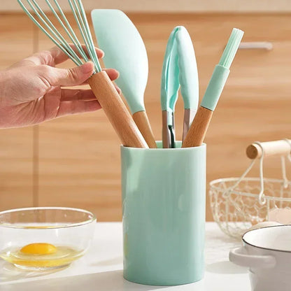 12PCS Food Grade Silicone Kitchen Cooking Utensils Set