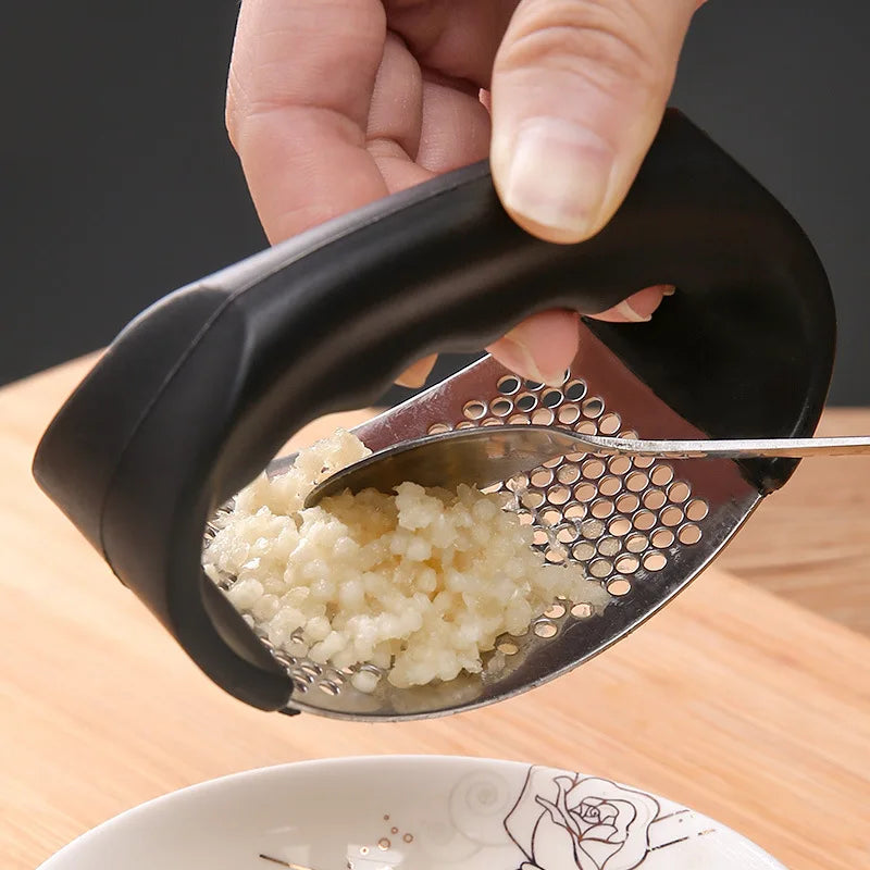 Stainless Steel Garlic Press Crusher