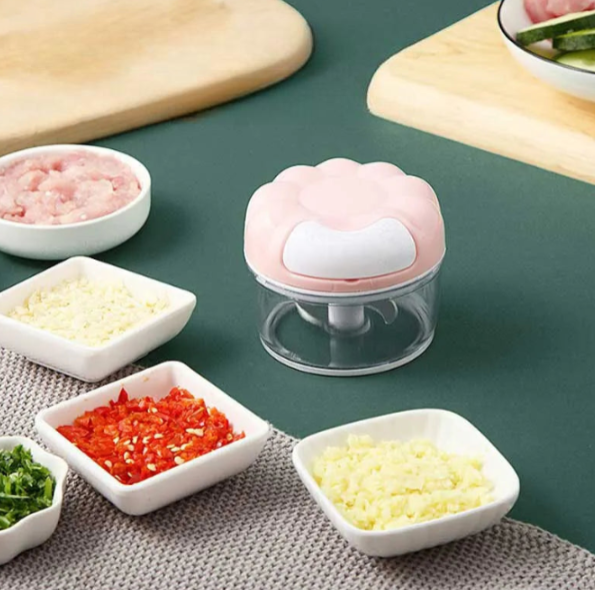 Mini Portable Manual Food Processor