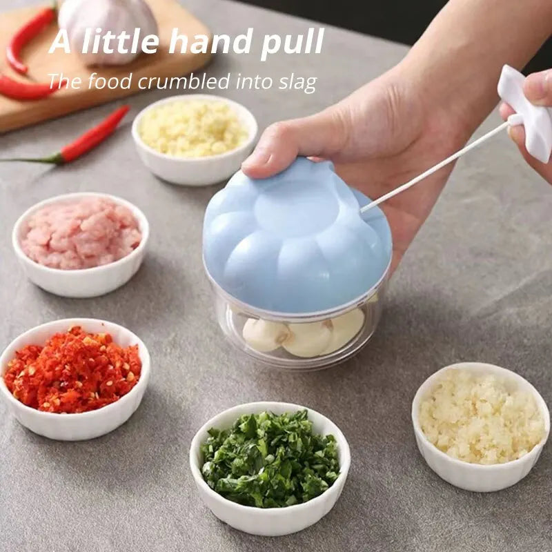 Mini Portable Manual Food Processor