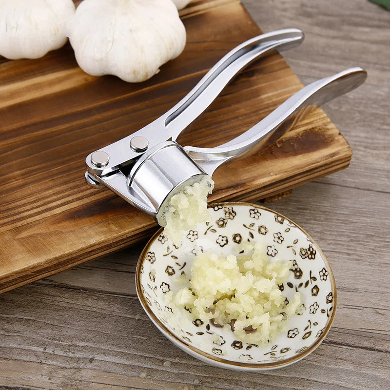 Stainless Steel Garlic Press Crusher & Mincer