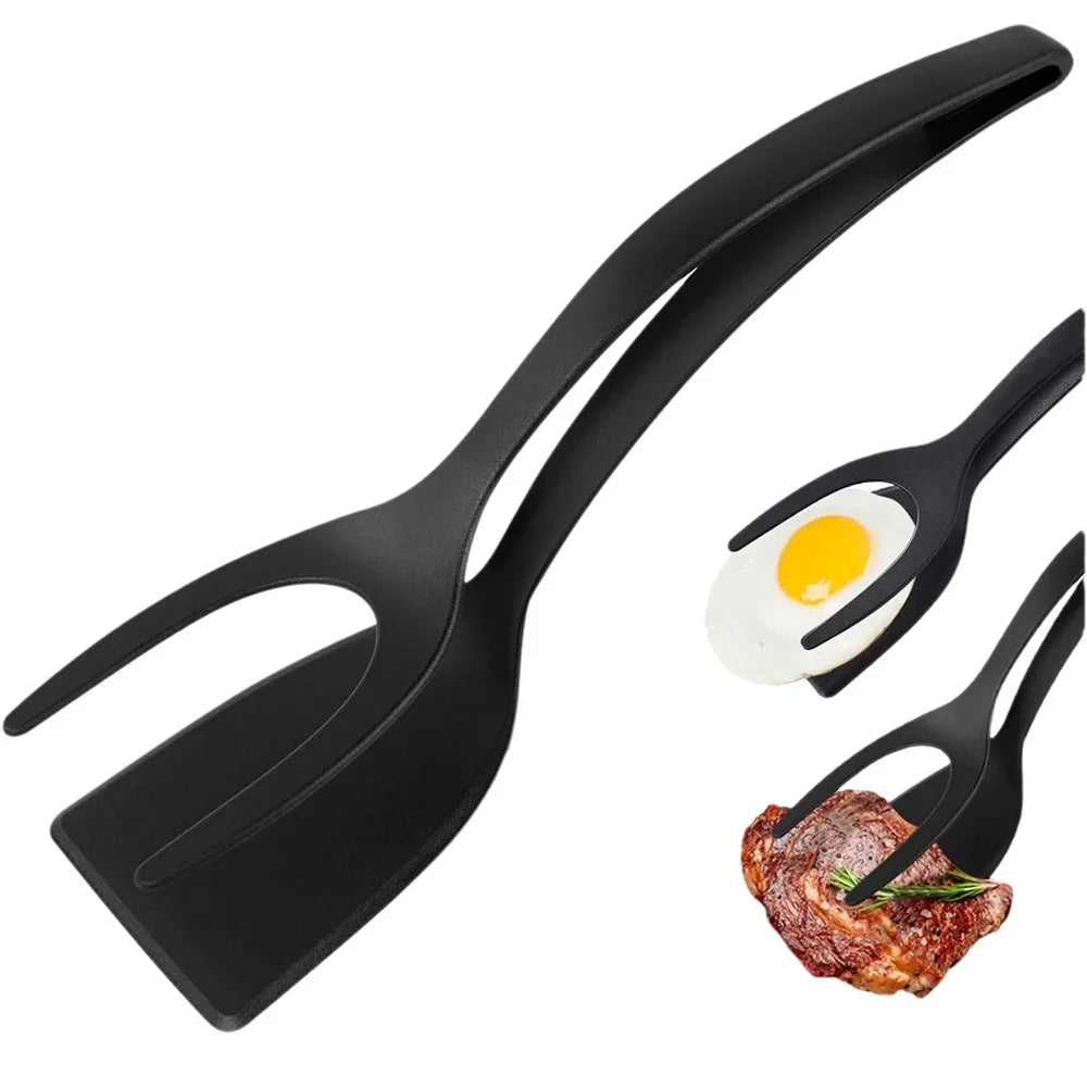 2 In 1 Spatula Tongs for Eggs